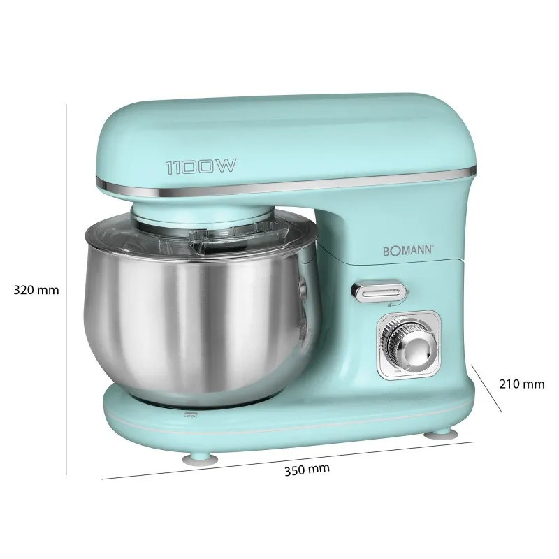 Кухонний комбайн Bomann KM 6030 CB Mint Green: Ваш надійний помічник на кухні